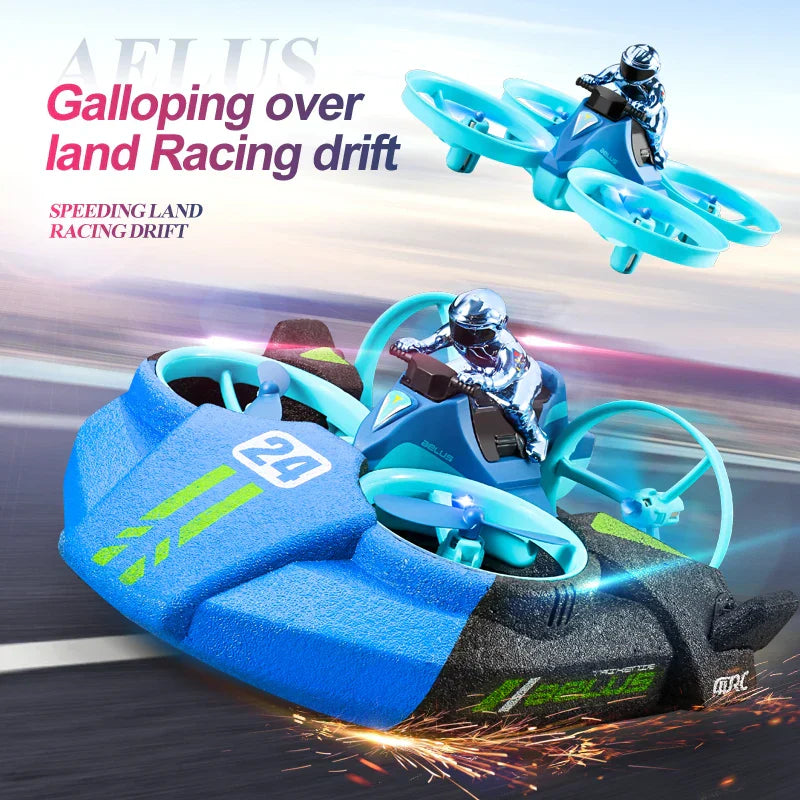 Stornfield | RC 3 in 1 Sea Land And Air Flying Boat Car Toy