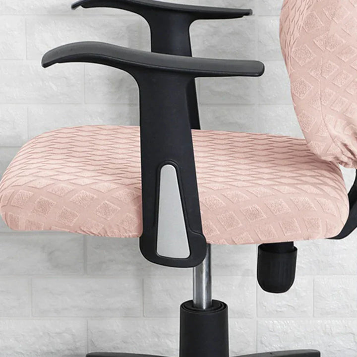 Stornfield | Spandex Elastic Office Chair Cover Jacquard Seat Covers Pineapple Mesh Covers Elastic Fleece Protection Computer Seat Protector