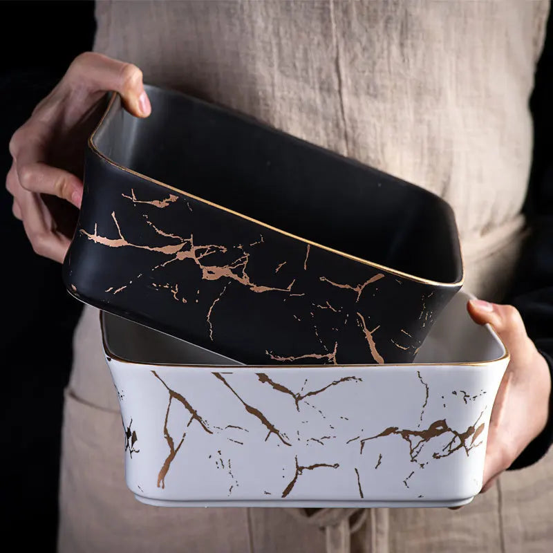 Stornfield Marble Serving Bowl
