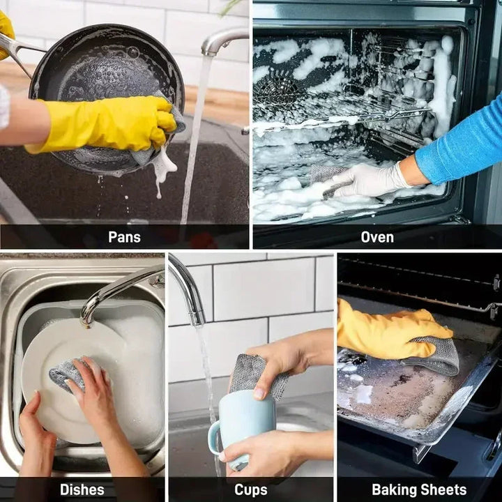 Metal scouring cloth – Double-sided for kitchen | Stornfield
