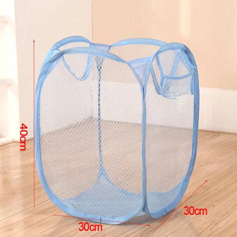 FlexMesh Collapsible Laundry Basket – Compact, Breathable & Portable Storage