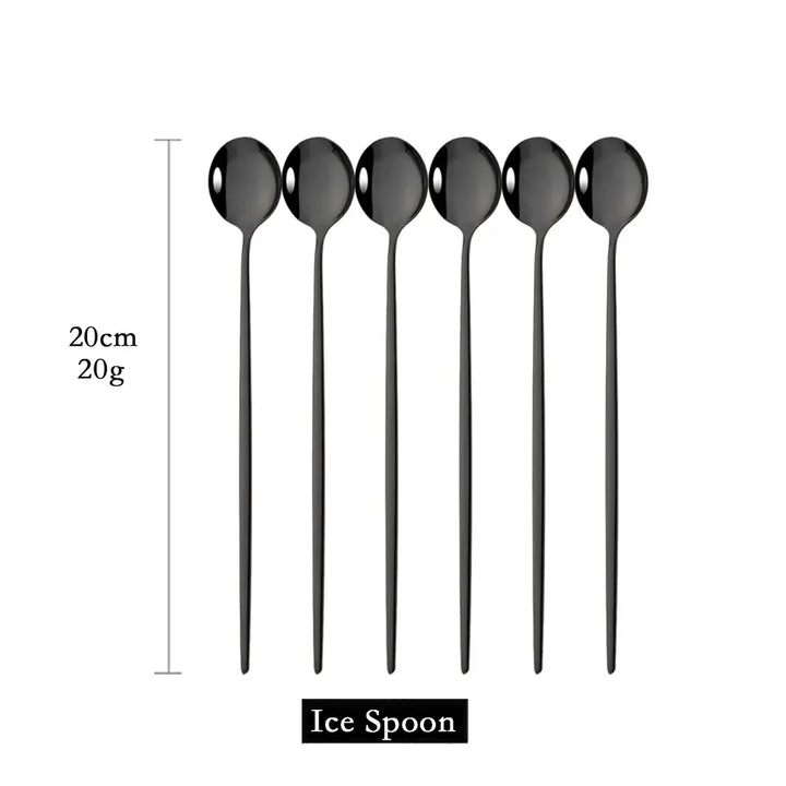 Stornfield | 6-Piece Gold Long Spoon Set