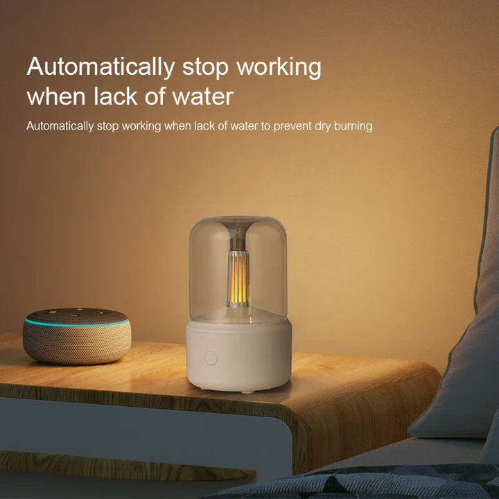 Stornfield | Retro Aroma Diffuser with Night Light - USB Essential Oil Humidifier for Home and Office