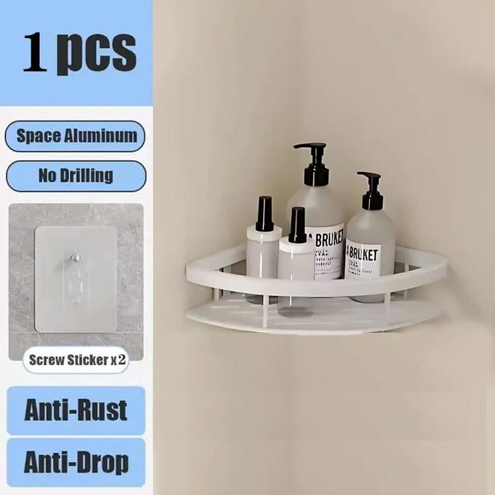 Shower shelf without drilling aluminum | Stornfield