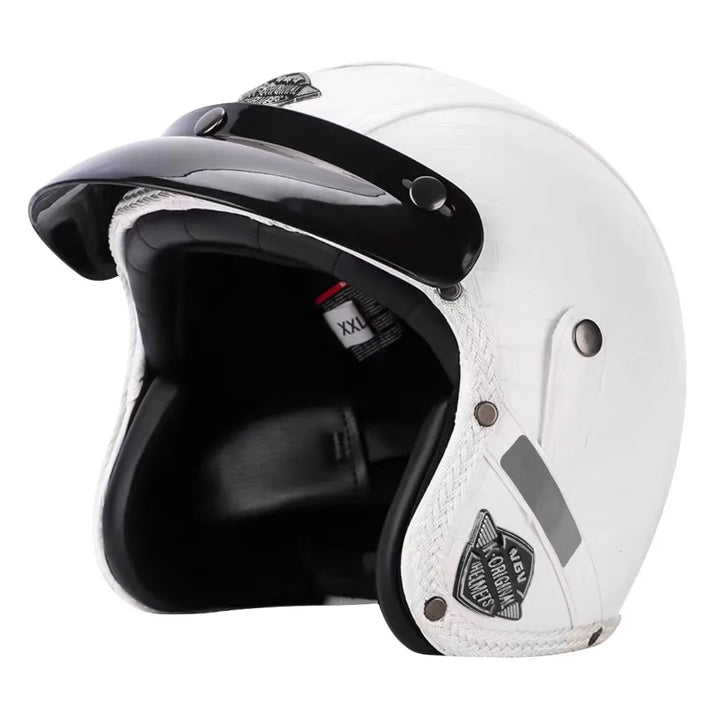 Stornfield | Retro Motorcycle Helmet – Kael – (Open Face 3/4)
