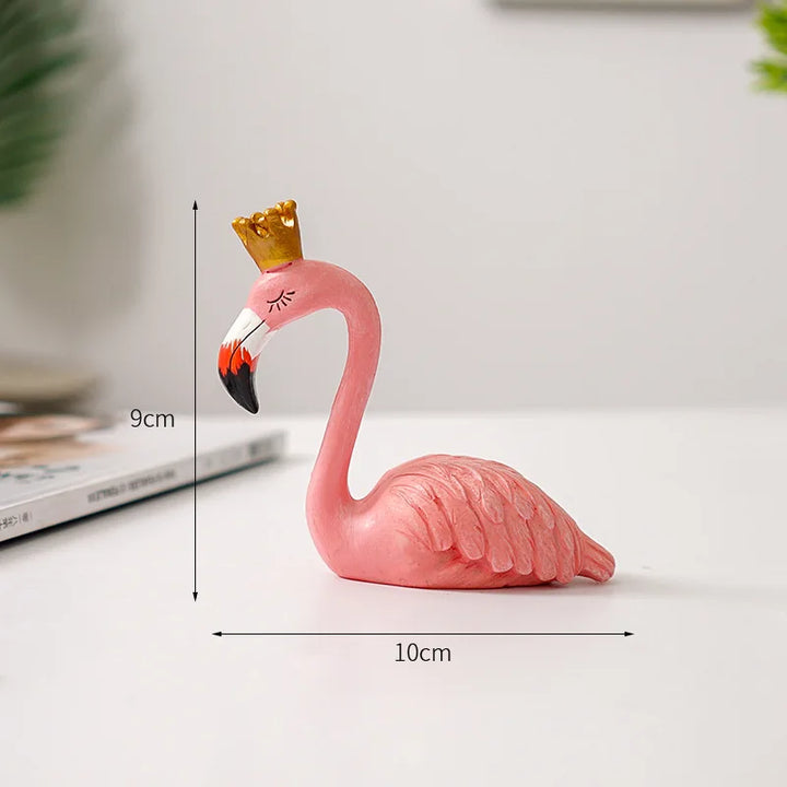 Stornfield | Nordic Flamingo Figurine Figure Statue Sculpture Living Room Office Wedding Party Ornaments Home Decor Decoration Accessories