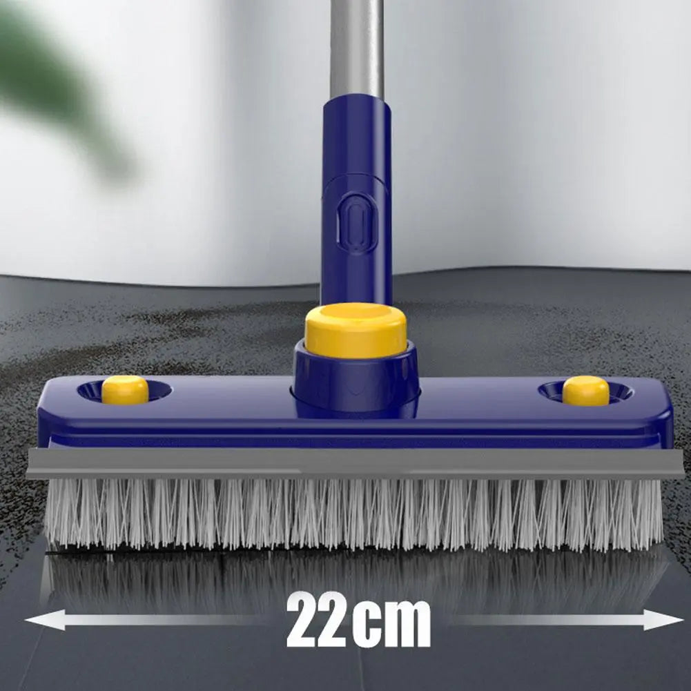 2in1 V-Shaped Long Handle Floor Scrub Edge Cleaner Brush | Stornfield