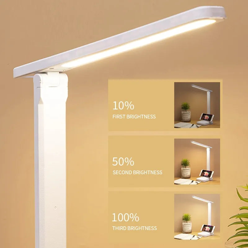 Stornfield | LED Desk Lamp | 6000mAh Rechargeable | Stepless Dimming | Foldable Desk Lamp with Touch Control