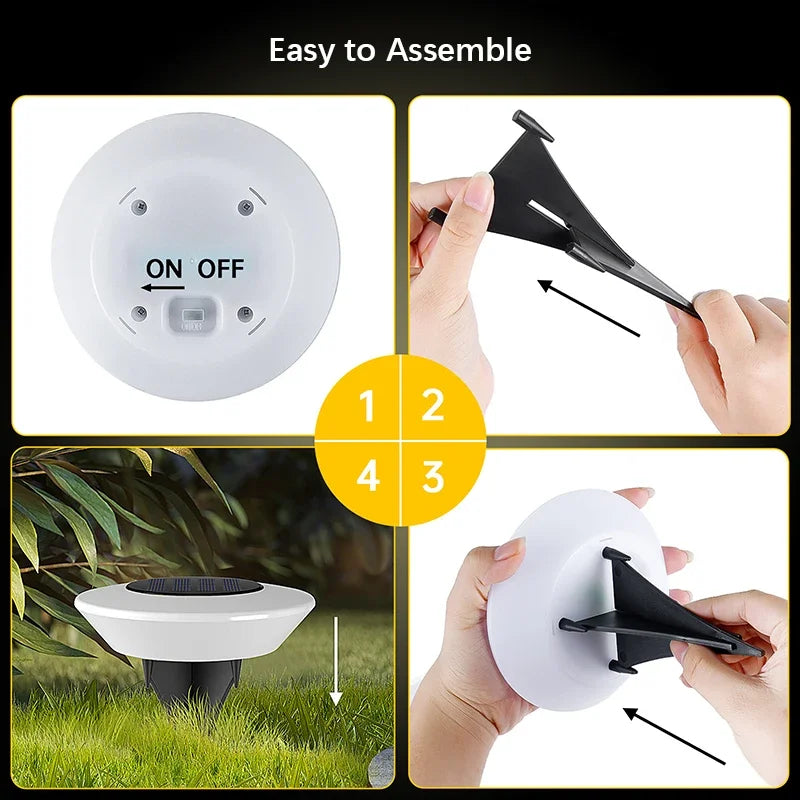 Solar Outdoor Pathway 4-Piece Stornfield Lights