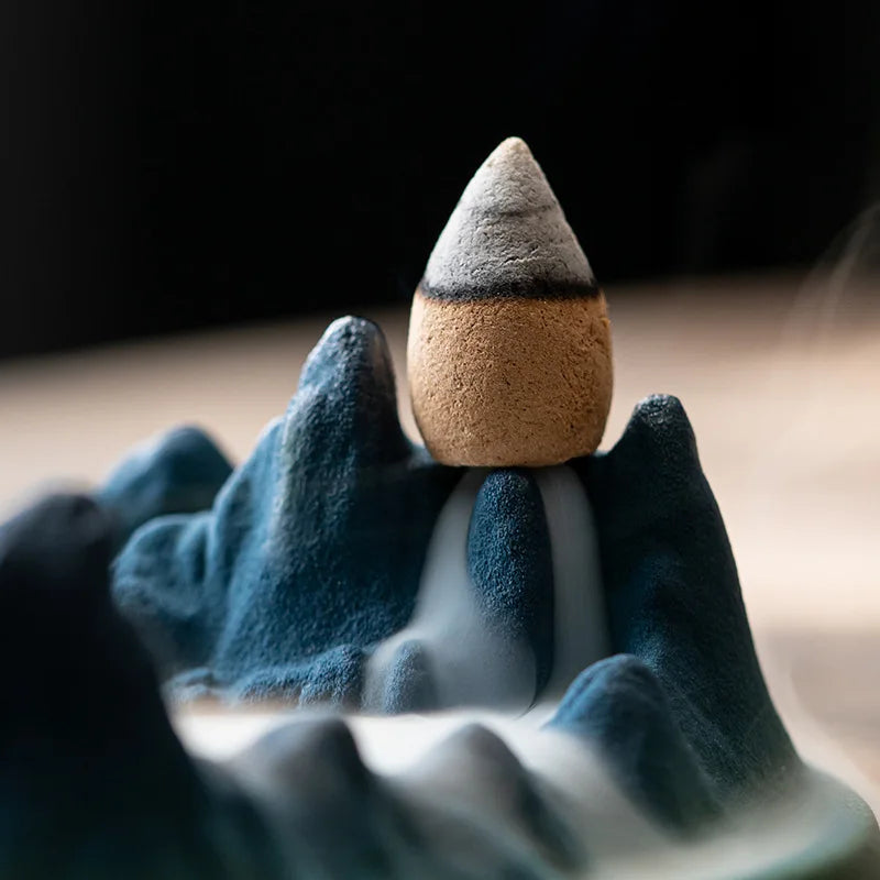 Mistic Mountain Ceramic Waterfall Incense Burner | Stornfield