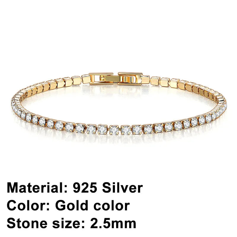 Stornfield | Tennis Bracelet – Shine with Attitude: Sterling Silver Elegance and Hip-Hop Flair!