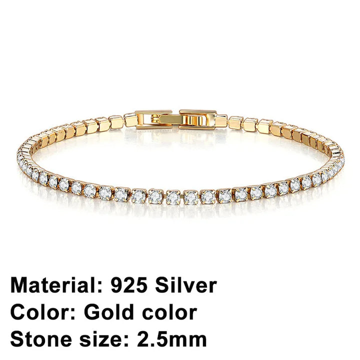 Stornfield | Tennis Bracelet – Shine with Attitude: Sterling Silver Elegance and Hip-Hop Flair!