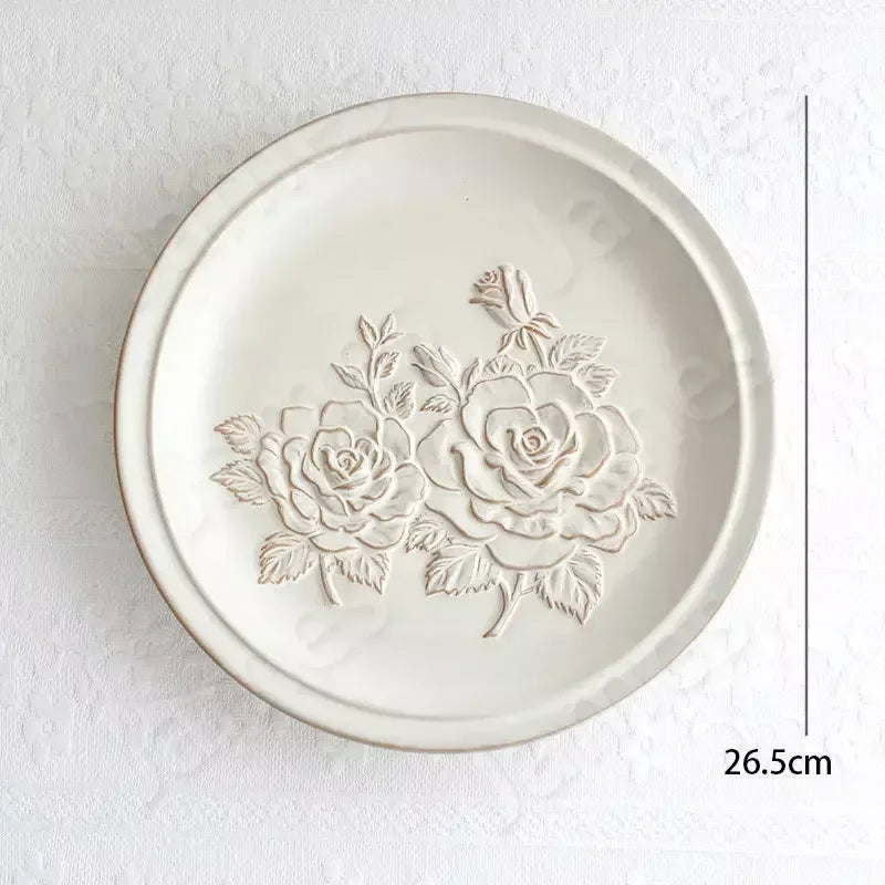 Plaques de fleurs en relief françaises