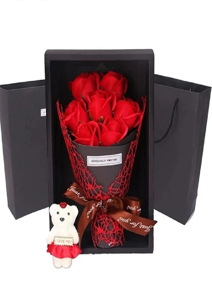 7 Roses Soap Bouquet Stornfield Gift Box