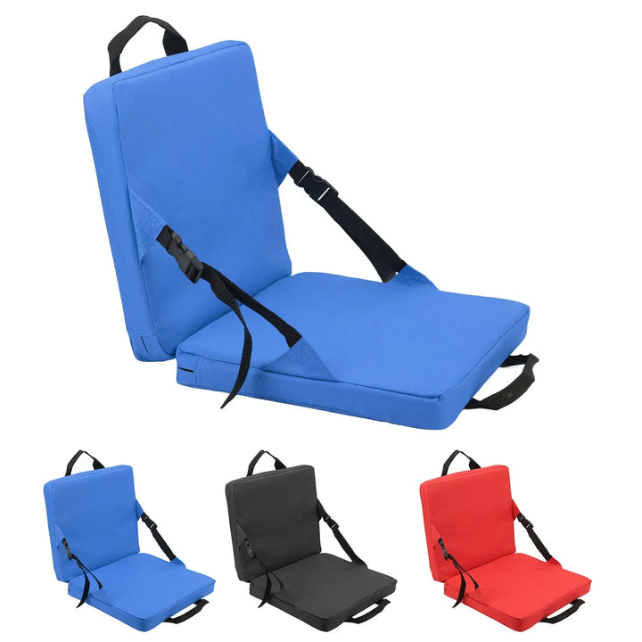 Stornfield | SITPURE Folding chair with backrest | Padded seat cushion | Compact & Comfortable for stadium, beach & park