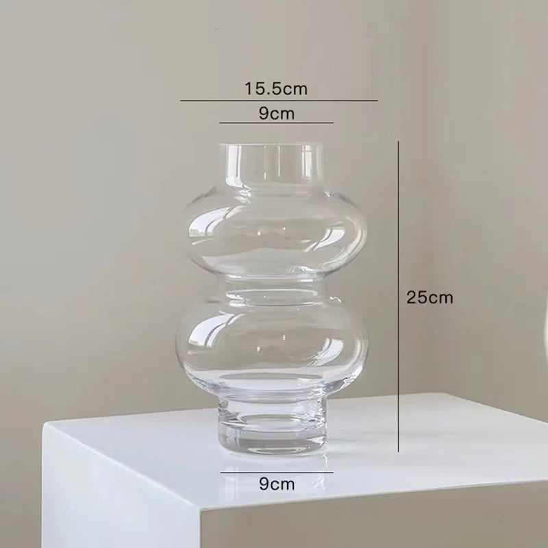 Stornfield | Vase en verre arrondi à 2 étapes