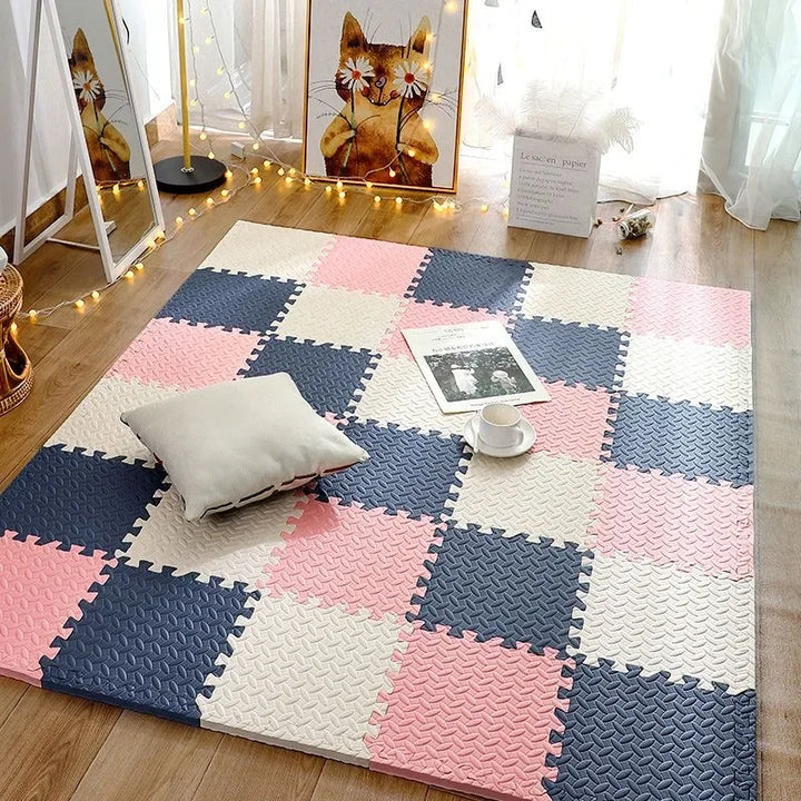 SpeelZacht Baby Play Mat – 12-piece soft crawling mat for safe play and exploration | Stornfield