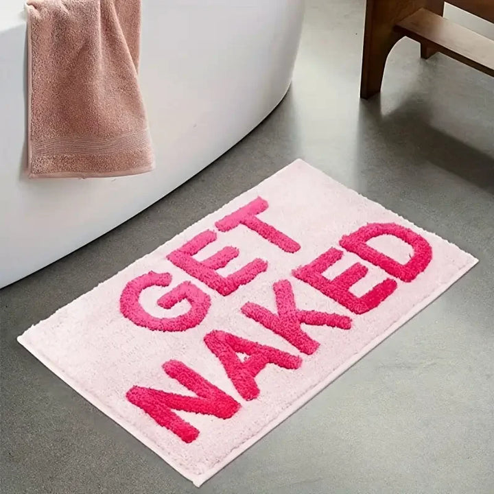 BlushNaked Tufted Design Rug – Pink "Get Naked" Bath & Living Rug Stornfield