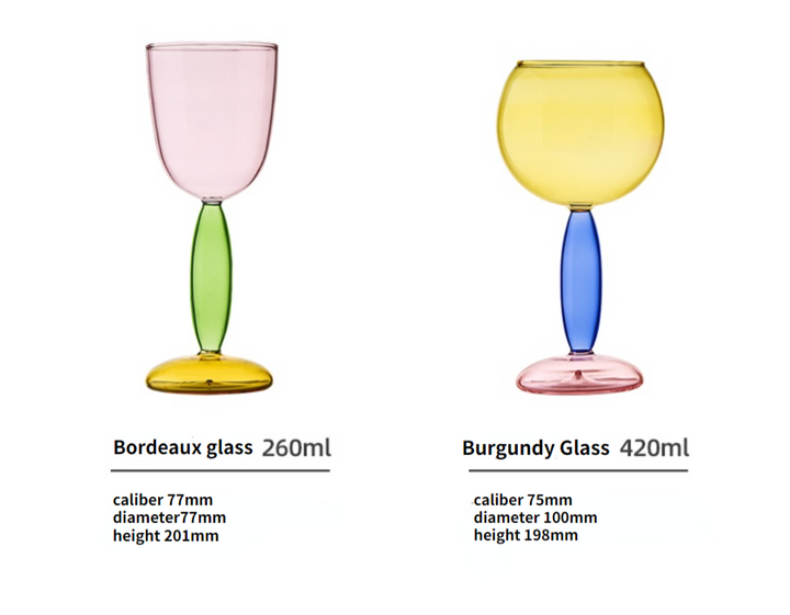 Stornfield | 3-Color Borosilicate Glass - Wine Glass