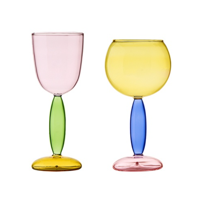 Stornfield | 3-Color Borosilicate Glass - Wine Glass