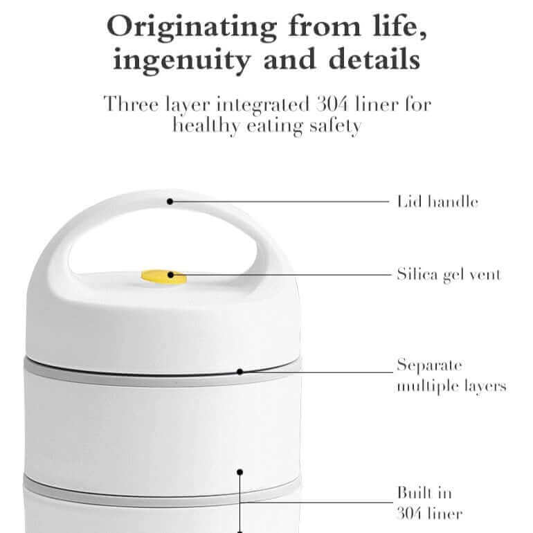 Stornfield | LunchBuddy Premium Lunch Box | Leakproof & Durable | Bento Box with Compartments | Ideal for Work & School