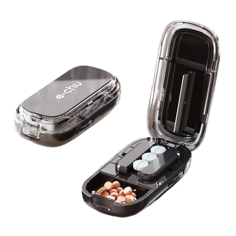 Pocket Size Dustproof Pill Cutter Organizer | Stornfield