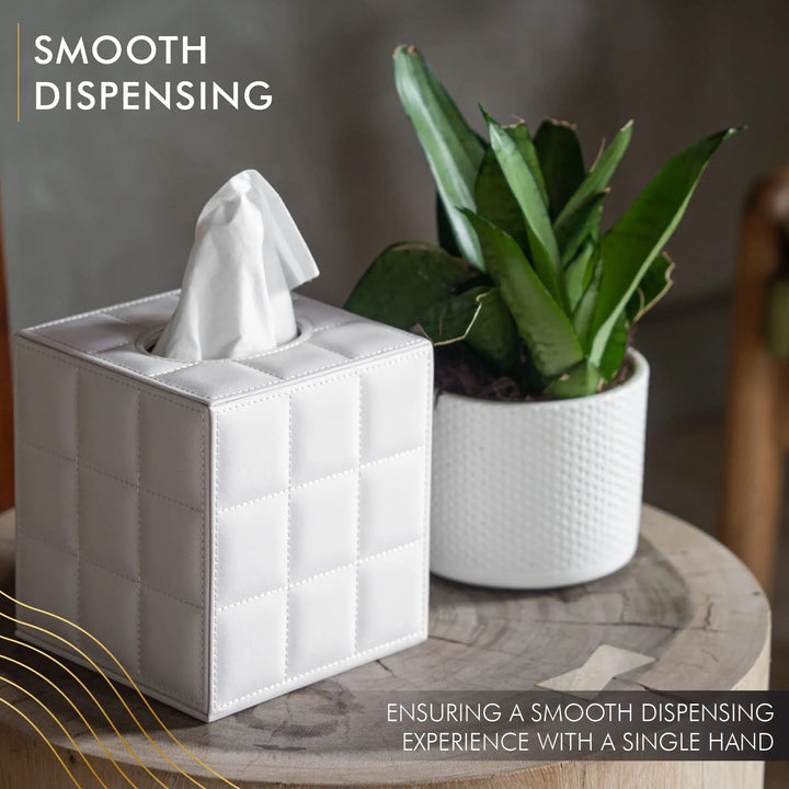 Stornfield | Modern Square Tissue Holder, Napkin Holder, Paper Box Dispenser, Tissue Box Cover for Home Office and Bathroom