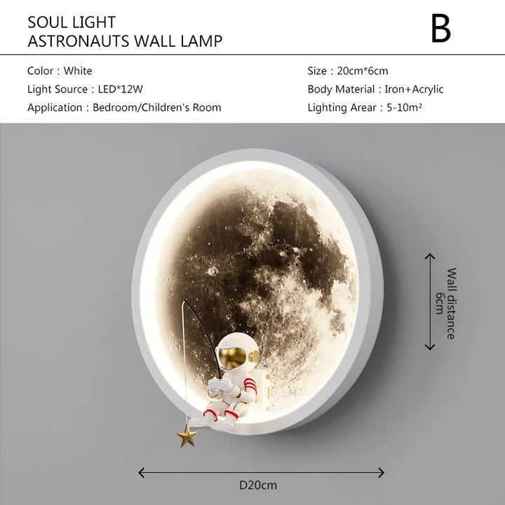 Stornfield | Astronaut on the Moon Wall Lamp