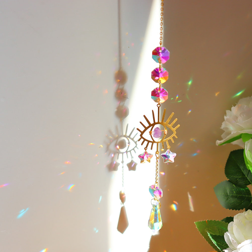 Dream Combo Symphony Crystal Wind Chime Moon Sun Catcher | Stornfield