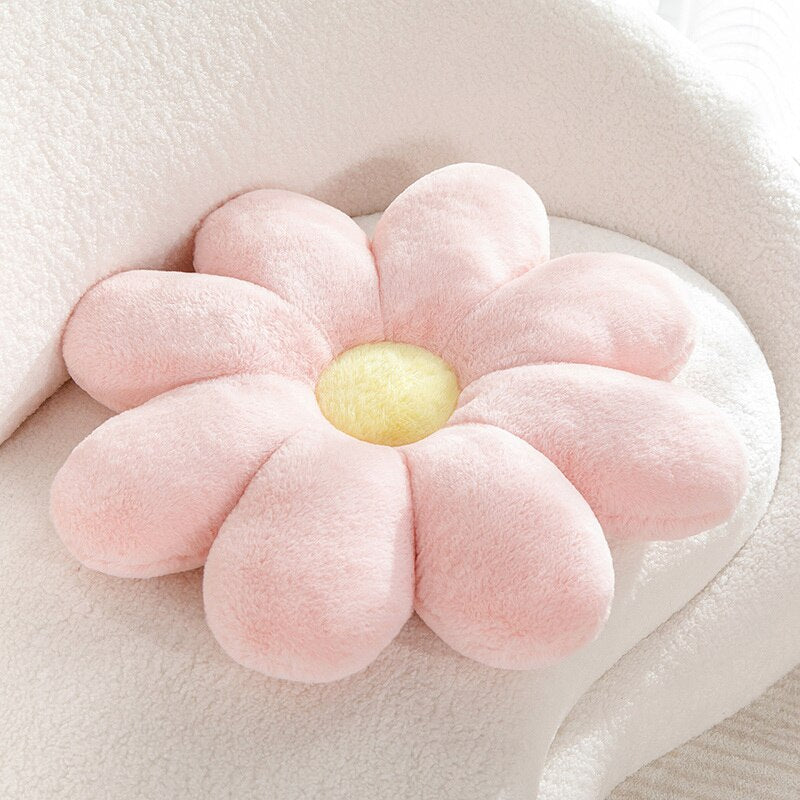 Fluffy Daisy Cushion - Pastel | Stornfield