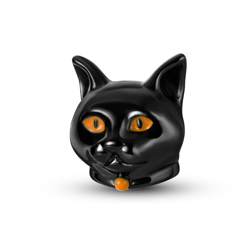 Stornfield | 925 Sterling Silver Charms, Leopard Gold Beads, Colorful Chameleon Rhino Lion Beetle Cat Pendant Compatible with Original Pandora Bracelet Jewelry