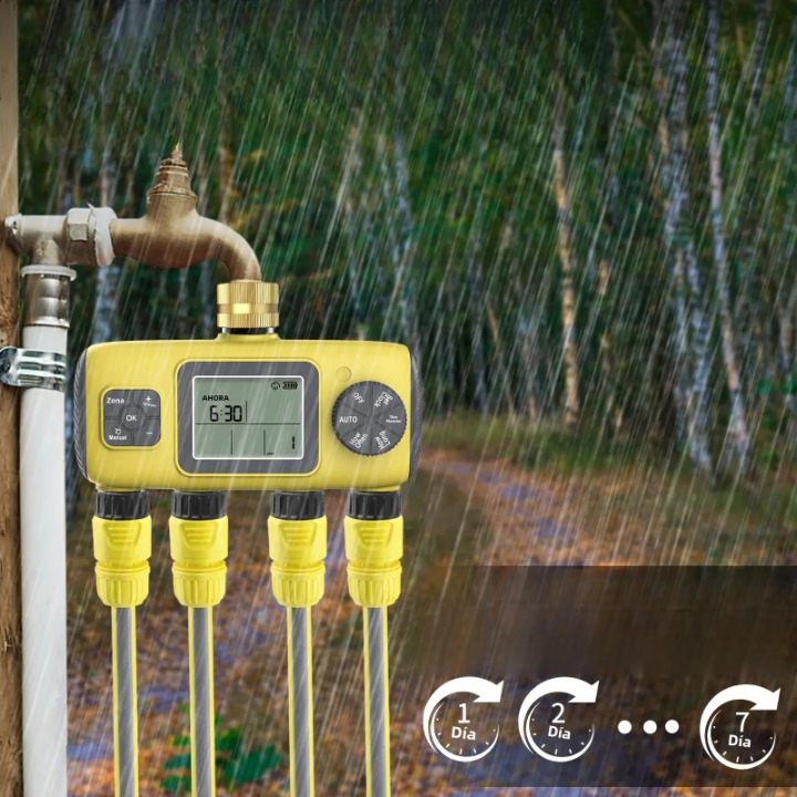 HydroVista - 4-zone digital water system with LCD screen and IPX7 waterproof smart valve system Stornfield