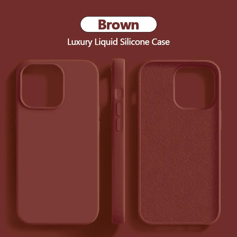 Stornfield | Shockproof Liquid Silicone Case for iPhone 15 14 13