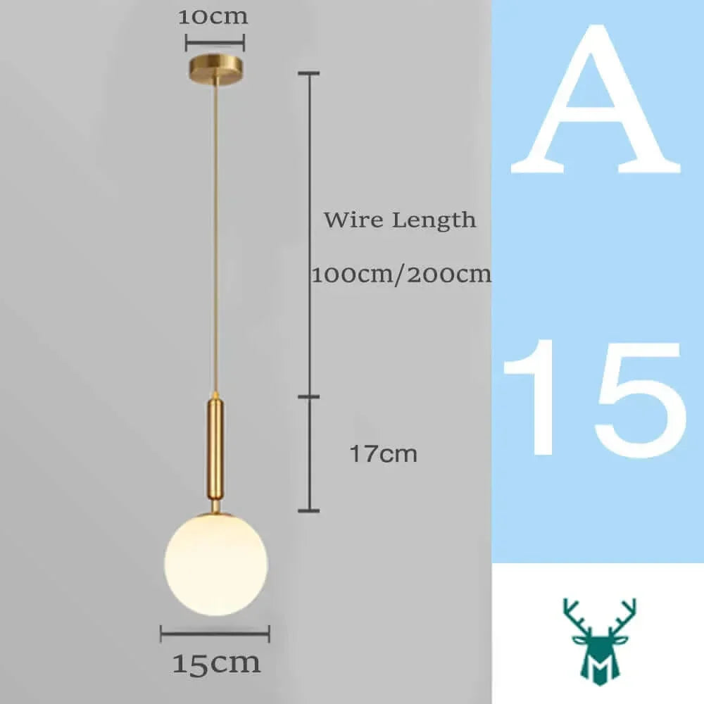 Stornfield | Mid-Century Modern Glass Globe Pendant