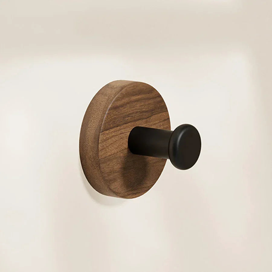 Walnut Wood Clothes Hanger – Black or White | Decorative & Practical Stornfield