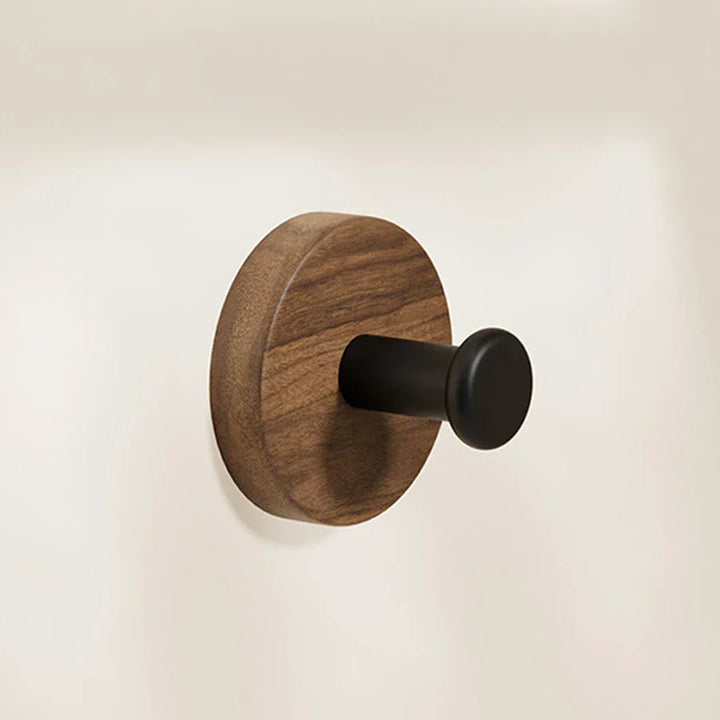 Walnut Wood Clothes Hanger – Black or White | Decorative & Practical Stornfield