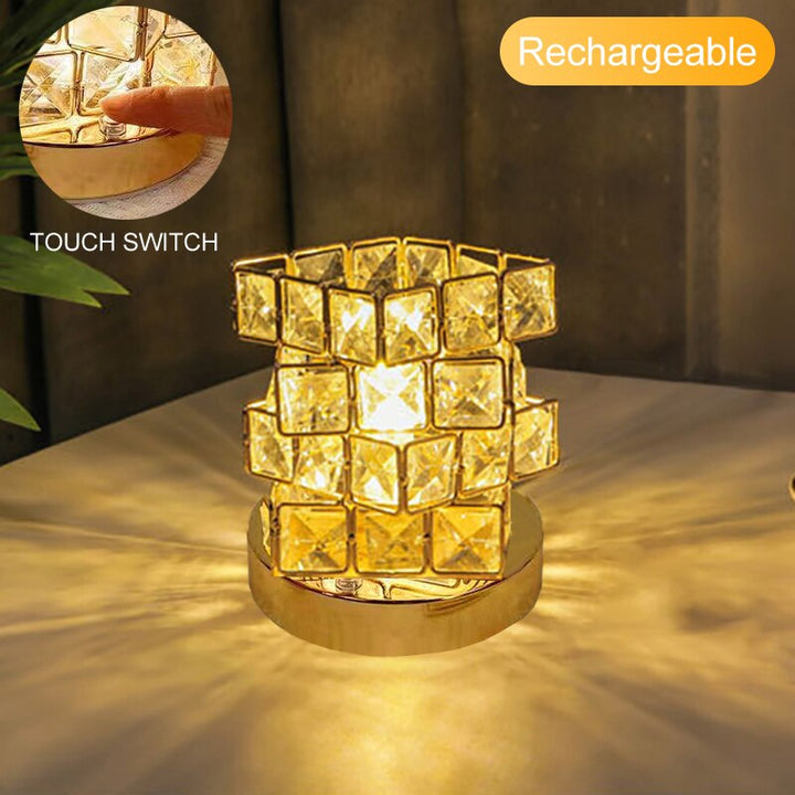 Crystal Room Mood Ambient Geo Shimmer Cube Light | Stornfield