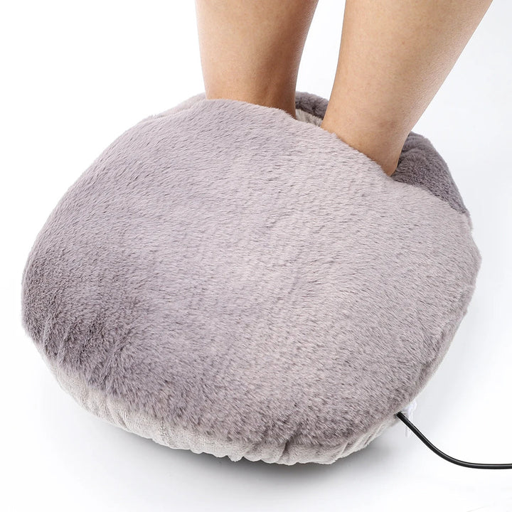Fluffy heated foot warmers | Cozy heated foot cushion | Stornfield