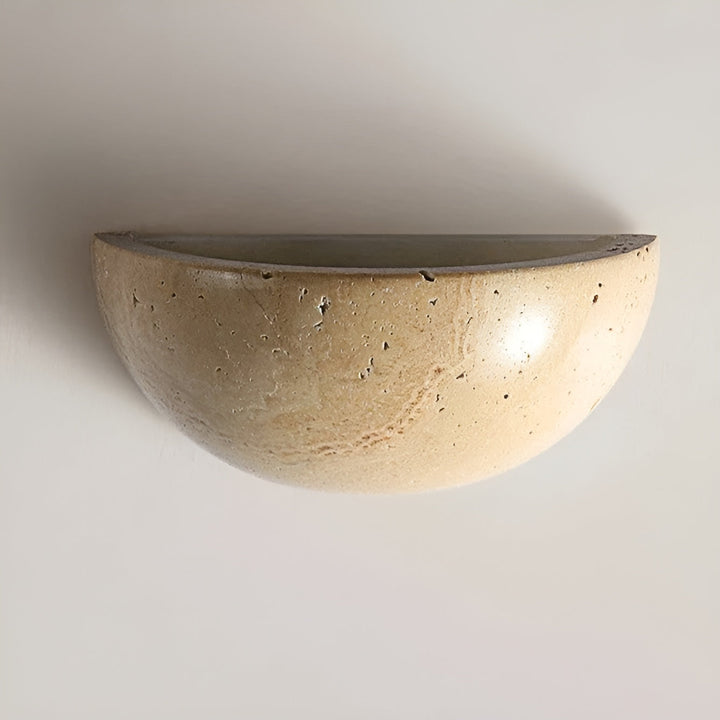 Half-Round LED Wabi-Sabi Wall Lamp - ZenGlow | Stornfield