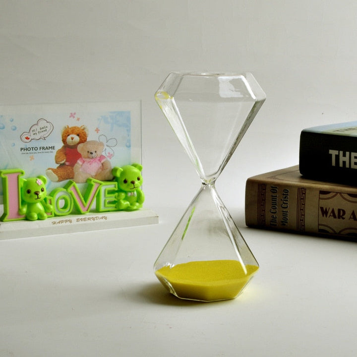 Stornfield | Diamond Hourglass 5-60 Minutes, Sand Timer, Hourglass, Kids Gift, Sand Clock, Home Decor, Available in Multiple Color Options