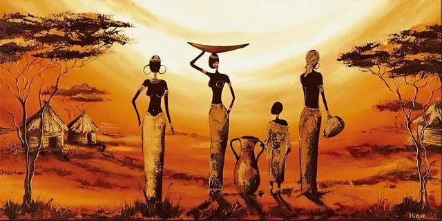 Stornfield | Plus Size Abstract African Woman Canvas Painting