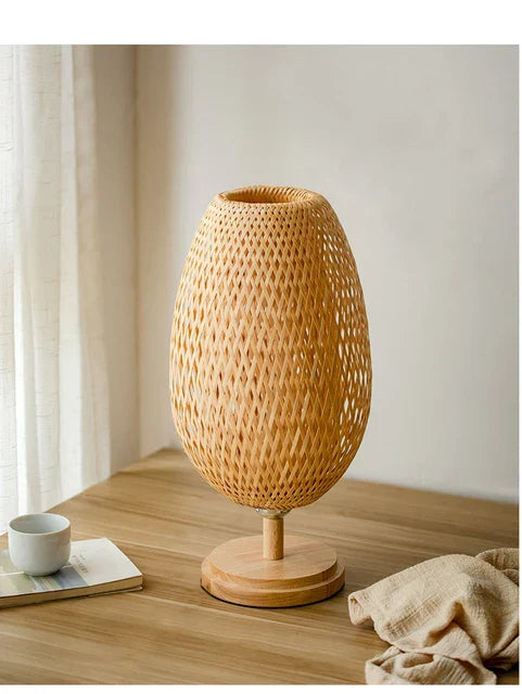 Stornfield | Rattan Lamp - Dimmable Basket Lamp for Bedroom and Living Room Decor