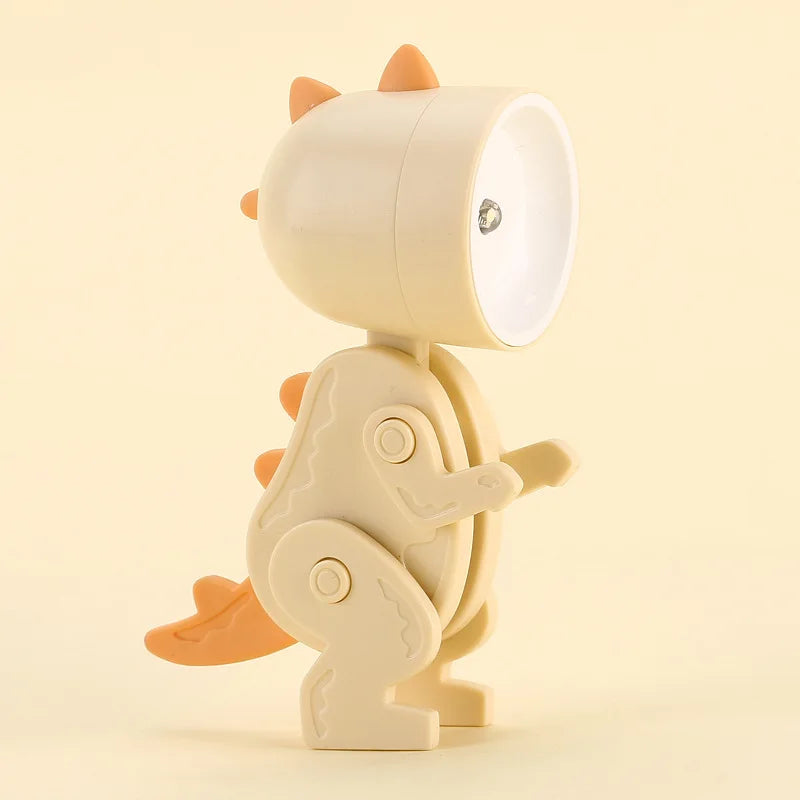 Stornfield | Cute LED Night Light - Mini Dog, Deer, Dinosaur Foldable Table Lamp for Children's Bedroom
