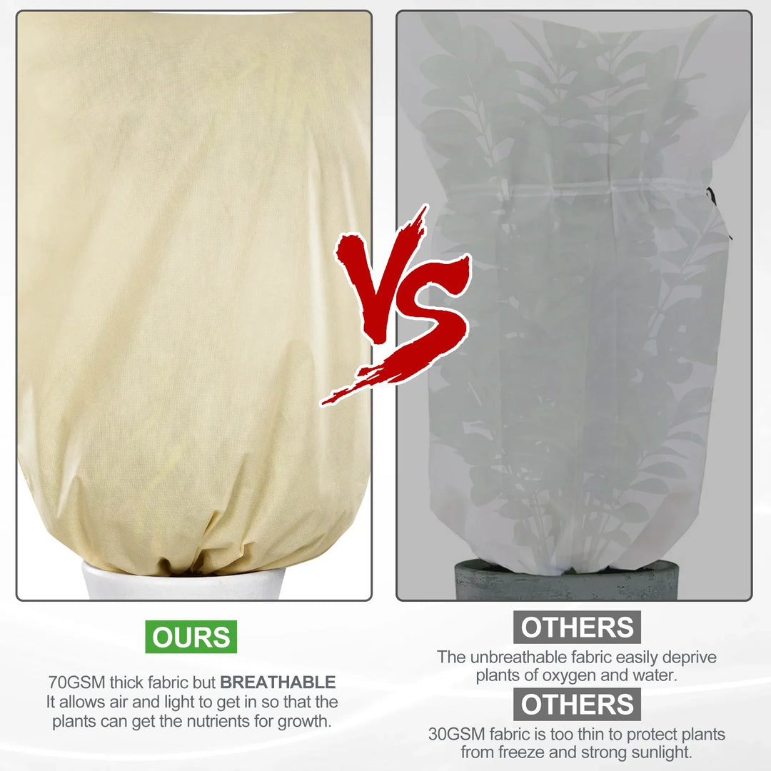 Stornfield | Winter Plant Protection Cover - Frost Protection with Zipper and Drawstring, Breathable for Palms and Potted Plants in the Garden