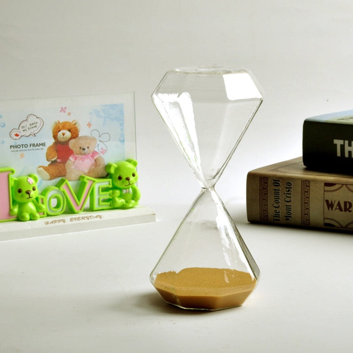 Stornfield | Diamond Hourglass 5-60 Minutes, Sand Timer, Hourglass, Kids Gift, Sand Clock, Home Decor, Available in Multiple Color Options