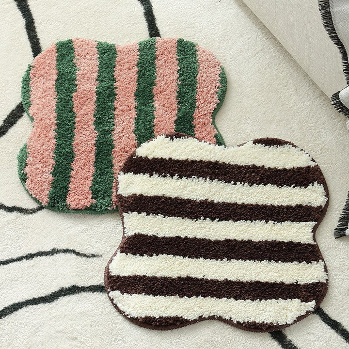 Stornfield | Striped Quilted Chair Cushion