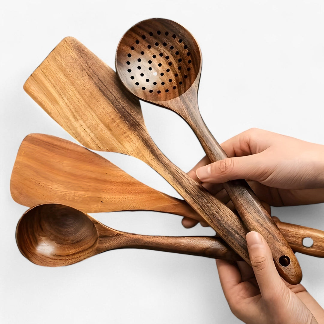 EcoWood 11-Piece Stornfield Wooden Utensil Set