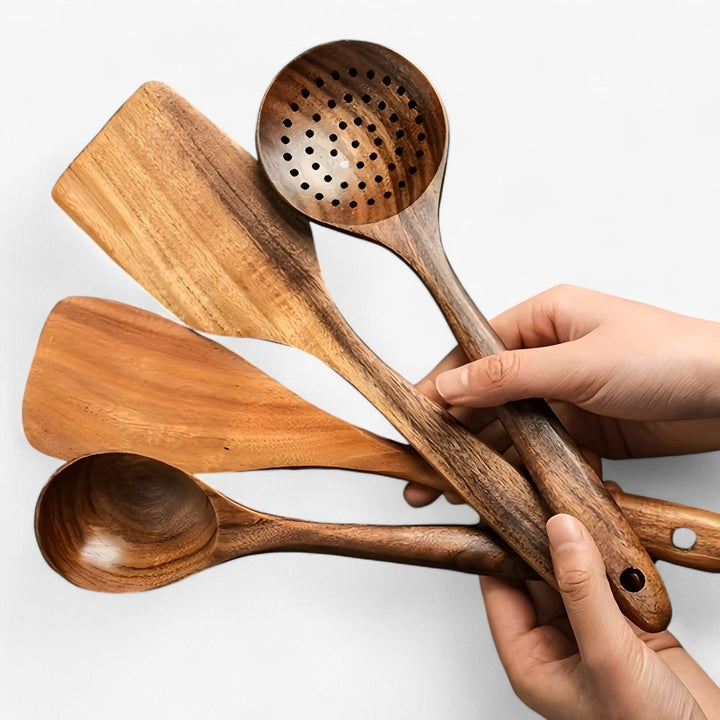 EcoWood 11-Piece Stornfield Wooden Utensil Set