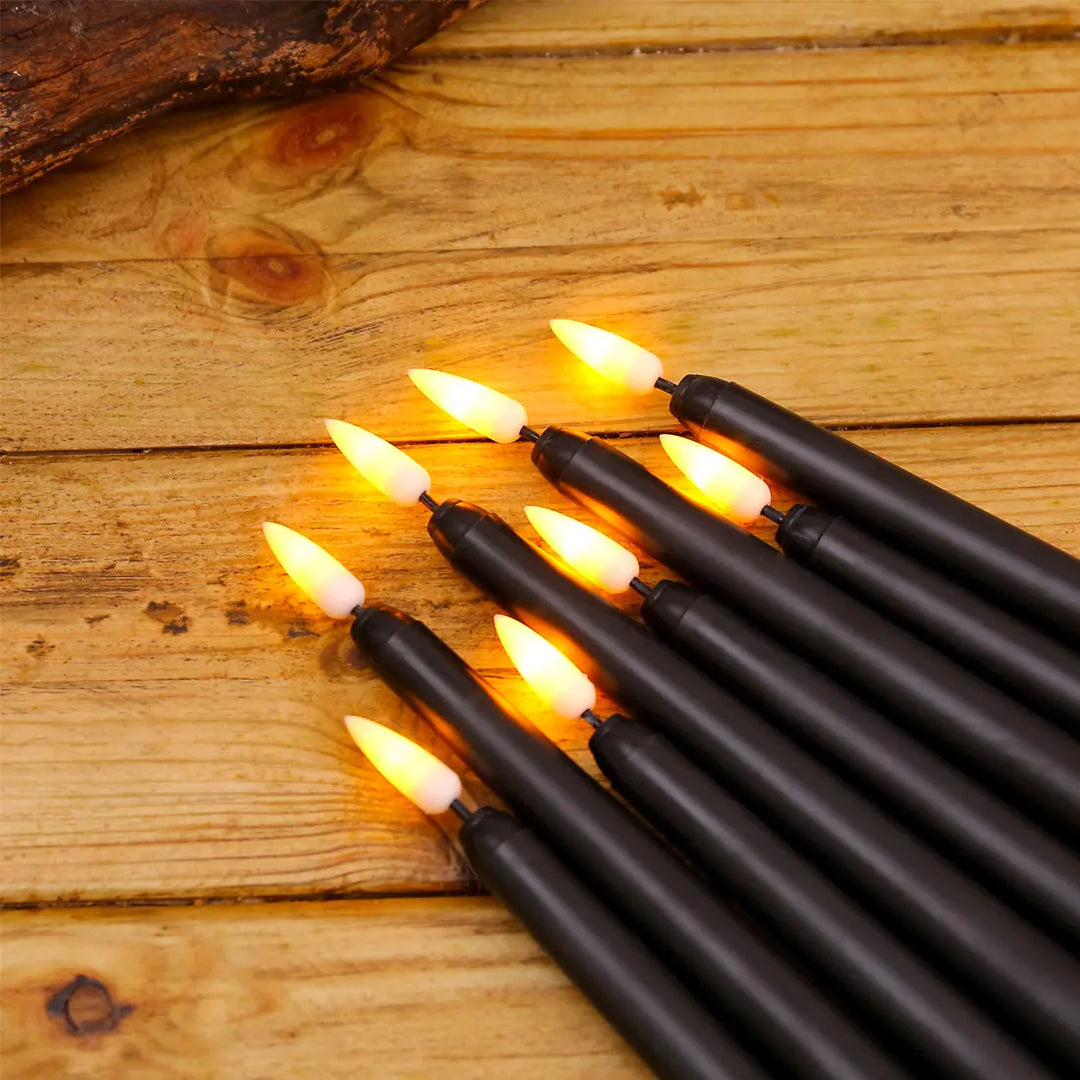 Stornfield | Frendorf - Black Flameless LED Candles with Remote Control for an Unforgettable Ambiance
