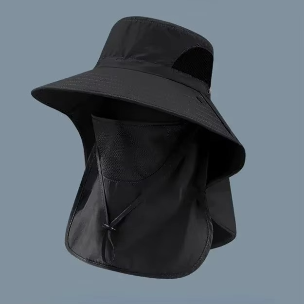 Stornfield | UV Protection Outdoor Sun Hat with Wide Brim and Neck Flap for Hiking, Fishing, and Camping
